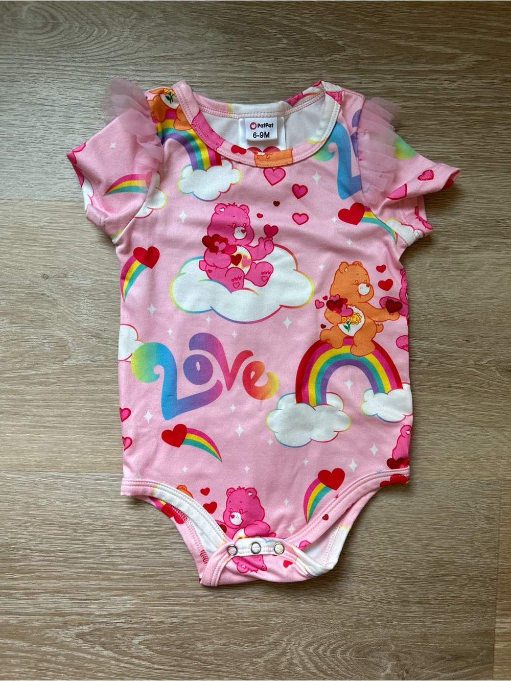 Baby Girls Care Bears Onesie 6-9M